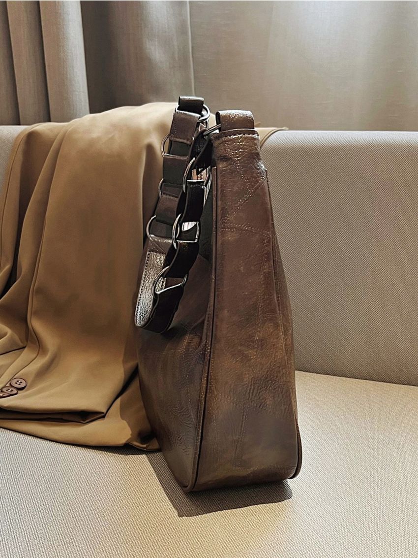 Large Capacity Hobo Bag Vintage Design