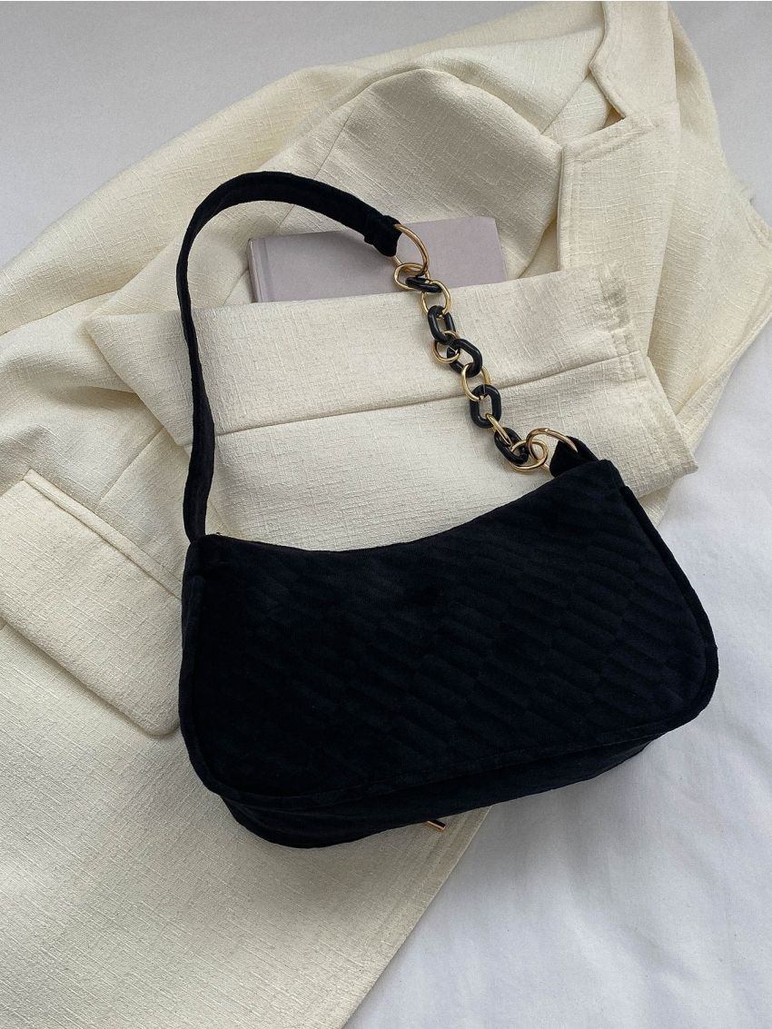 Minimalist Hobo Bag Small Black