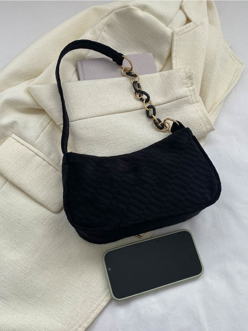 Minimalist Hobo Bag Small Black