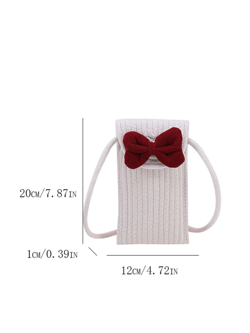 Bow Decor Flap Phone Wallet Cute