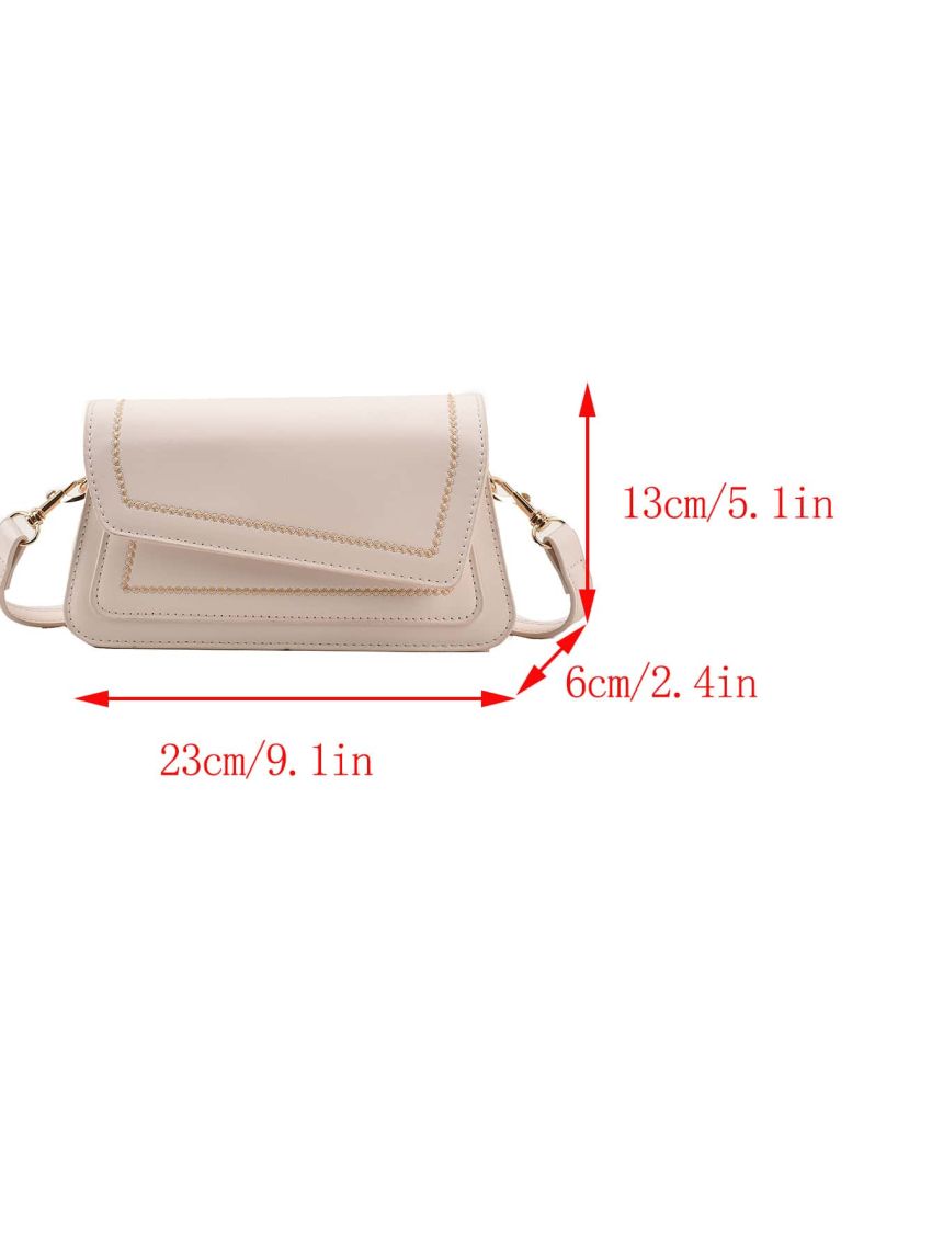 Embroidered Detail Novelty Bag Flap Small