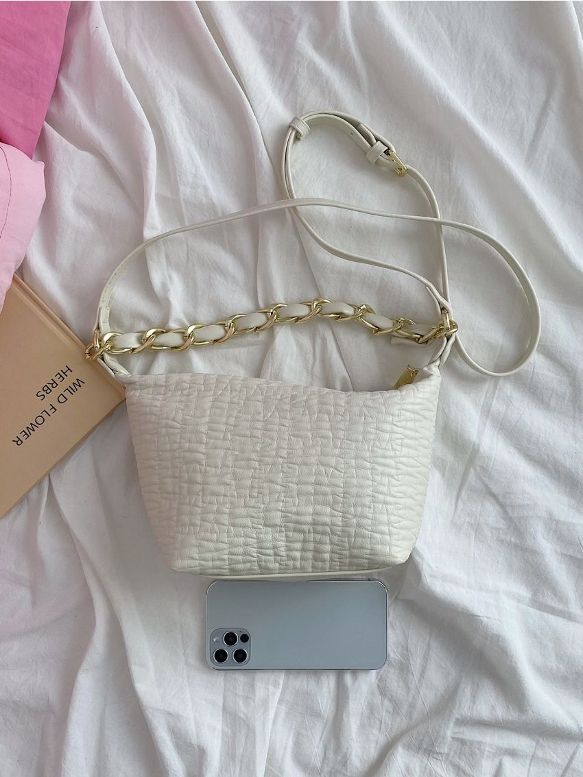 Minimalist Hobo Bag Chain Strap Medium Portable