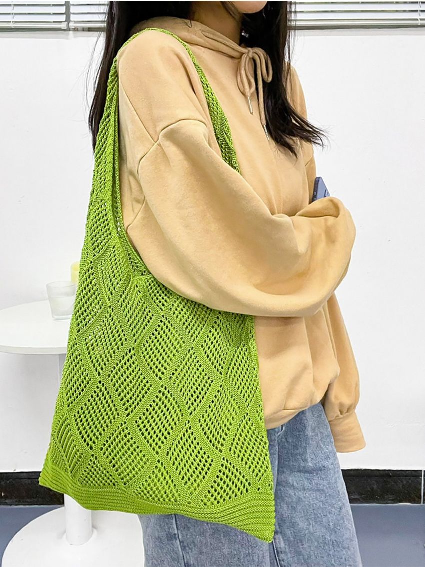 Geometric Graphic Crochet Bag Large Capacity Vacation