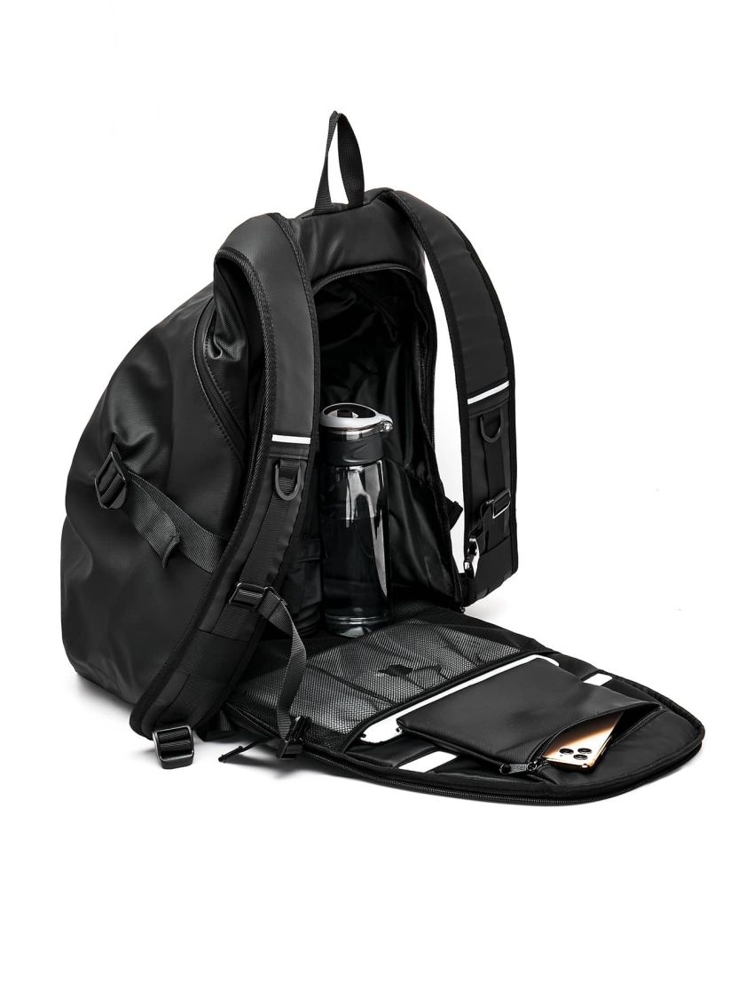 Letter Graphic Functional Backpack Large Capacity