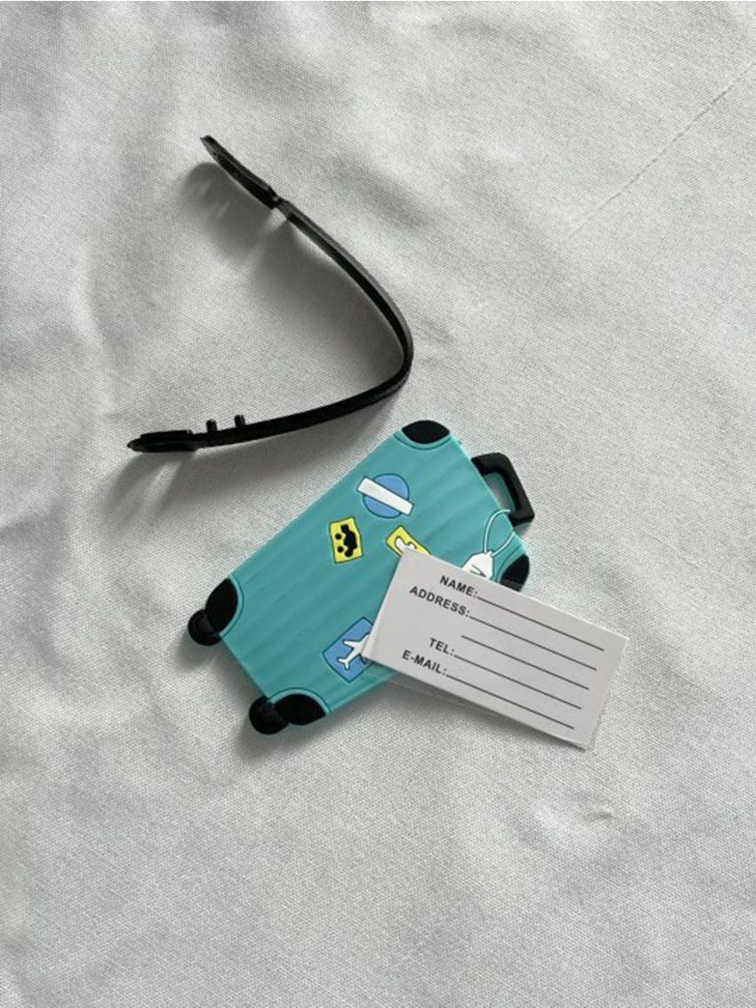 Suitcase Luggage Tag Airplane Travel Accessory Women Men Name Id Tag Address Holder