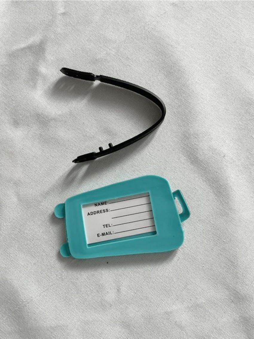 Suitcase Luggage Tag Airplane Travel Accessory Women Men Name Id Tag Address Holder