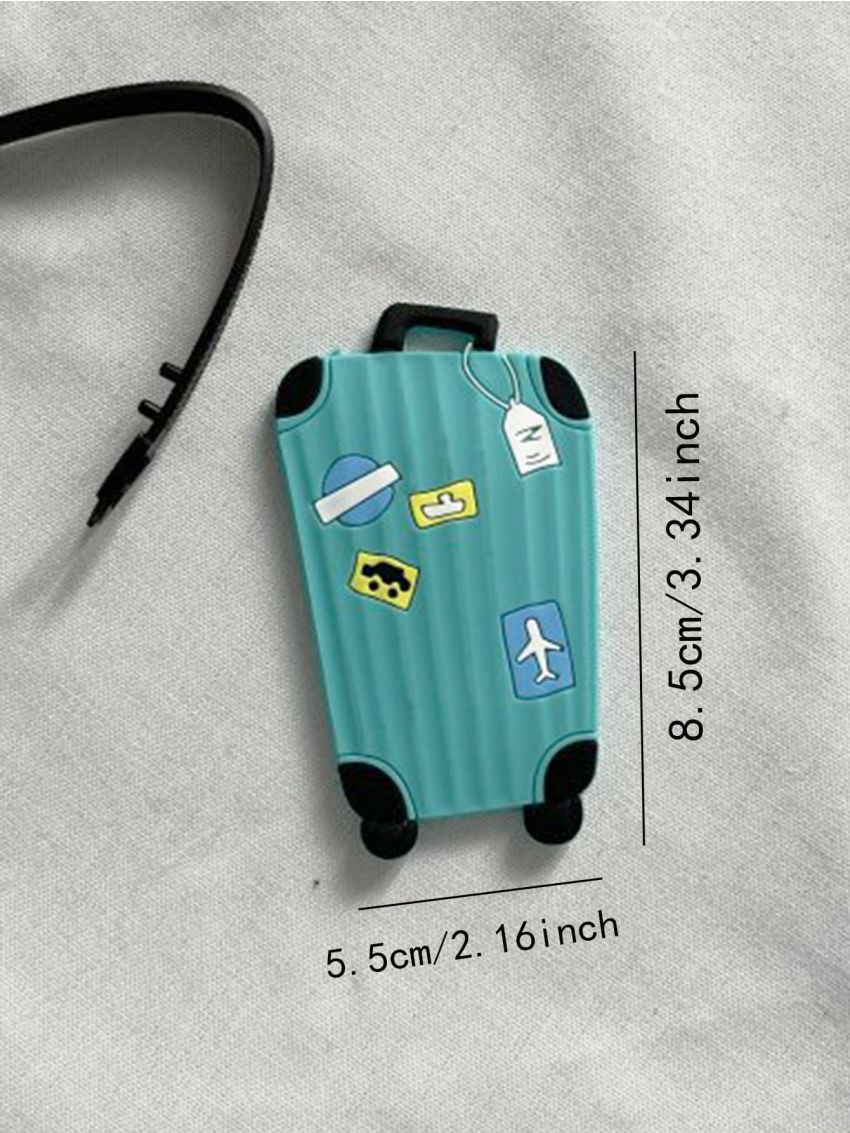 Suitcase Luggage Tag Airplane Travel Accessory Women Men Name Id Tag Address Holder