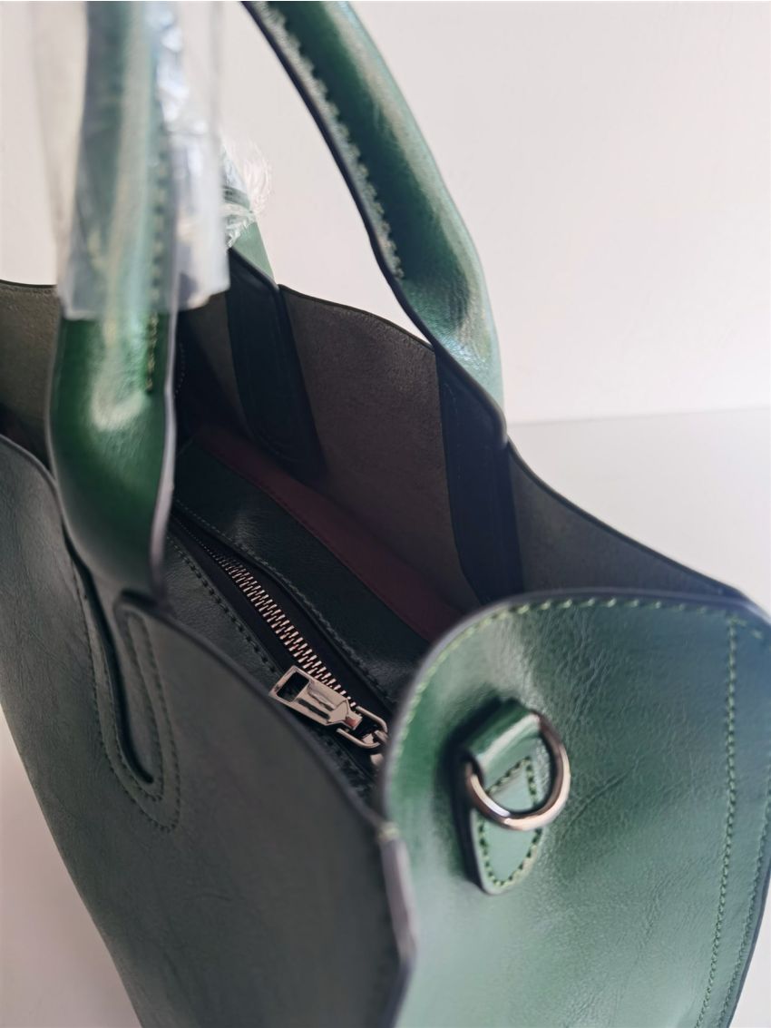 Ladies PU Retro Handbag Casual Large Messenger Bag