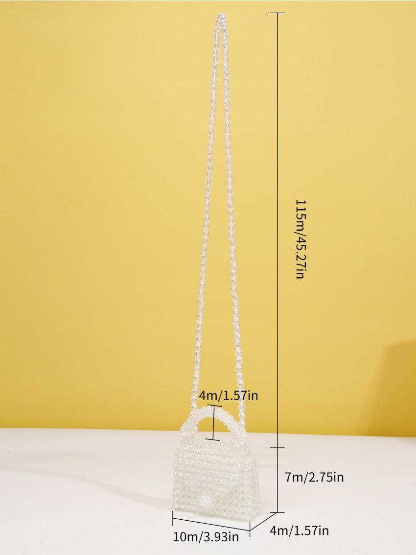 Mini Square Bag Beaded Design