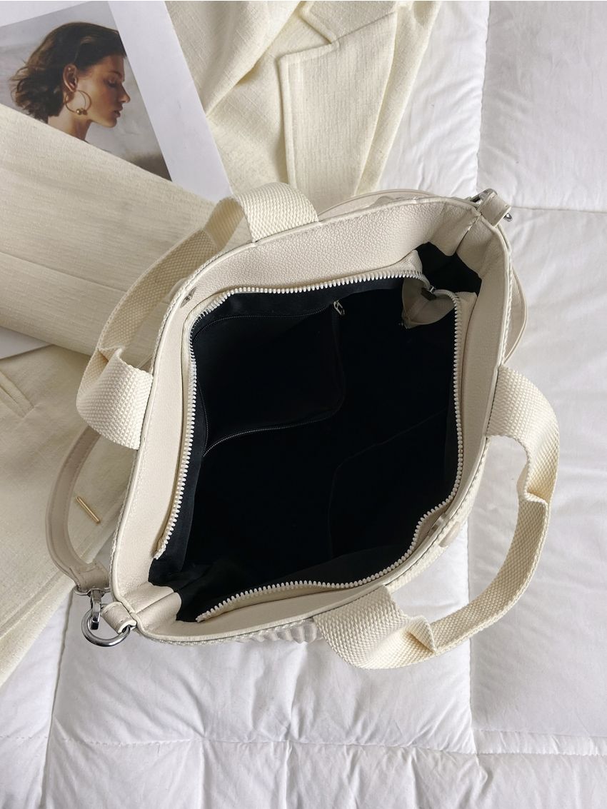 Minimalist Top Handle Bag Ruched Detail Small