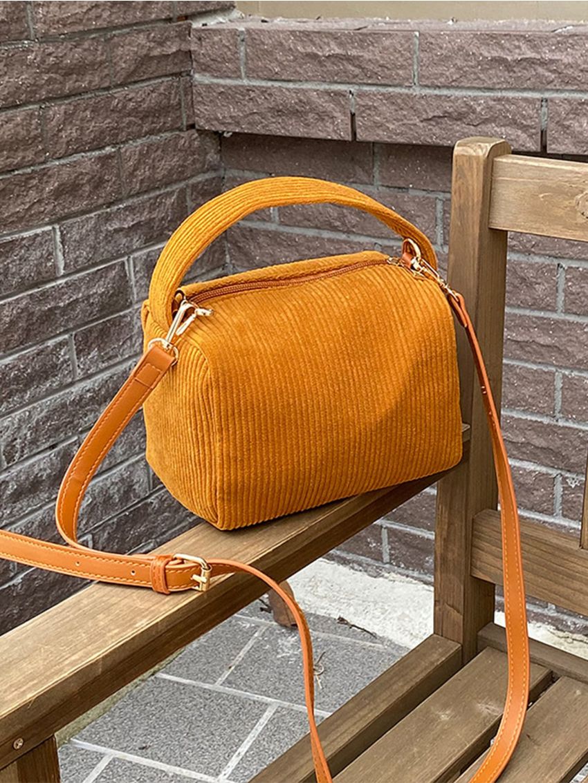 Minimalist Square Bag Mini Corduroy
