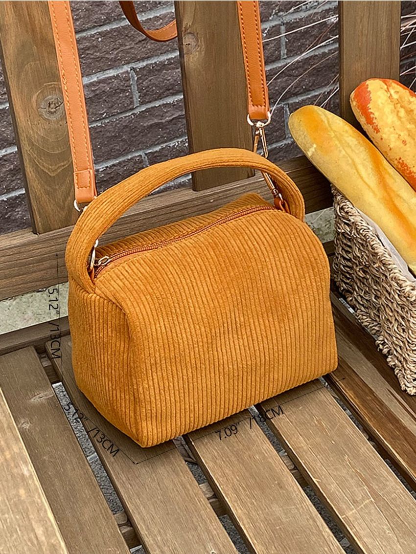 Minimalist Square Bag Mini Corduroy
