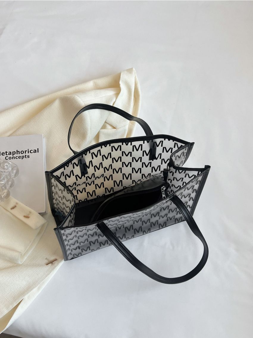 Clear Beach Bag Letter Graphic PVC