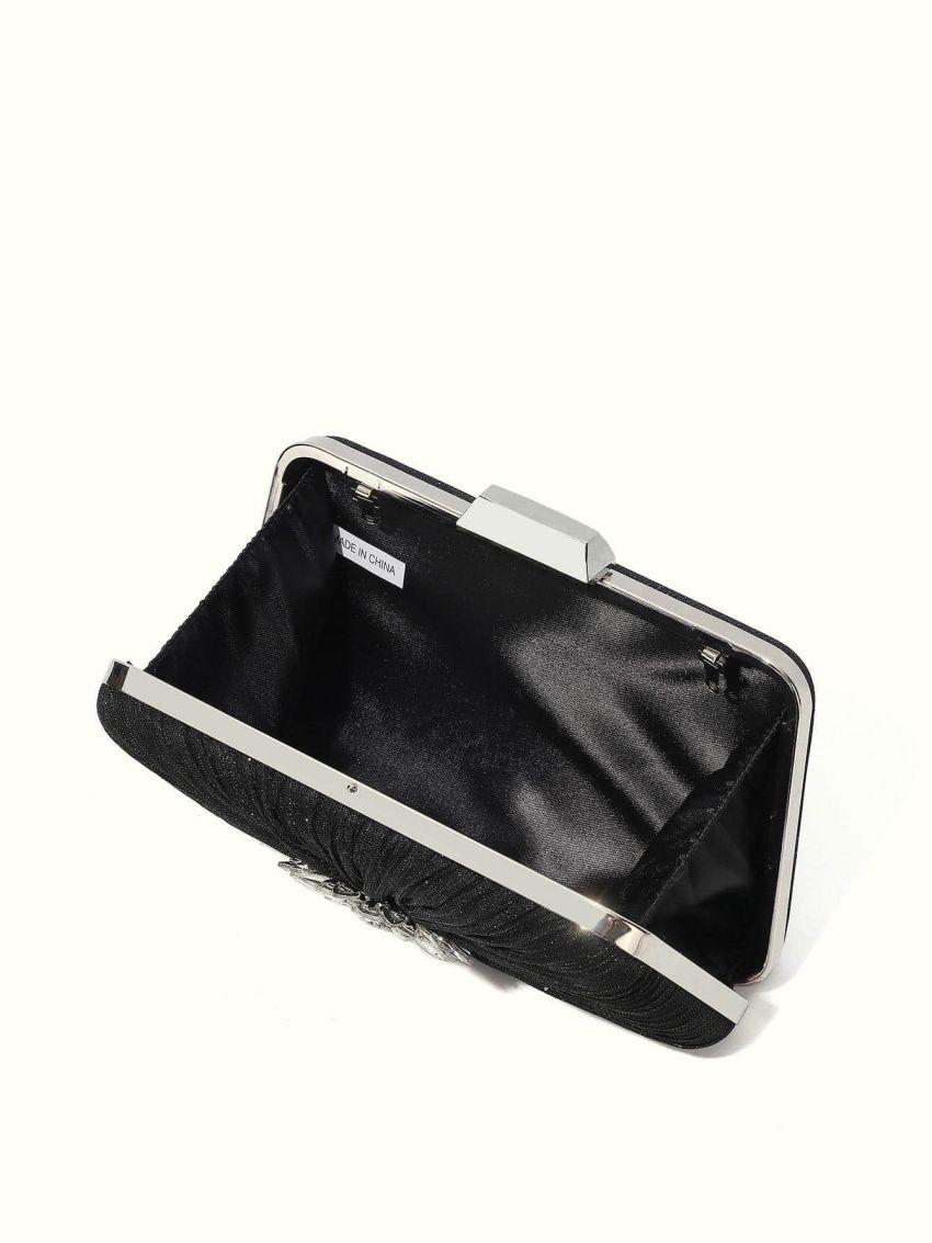 Mini Rhinestone Decor Glitter Box Bag Glamorous