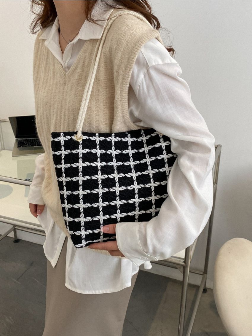 New Style Women's Bag Textile Fabric Travel Package Simple And Convenient Large Space Shoulder Bag