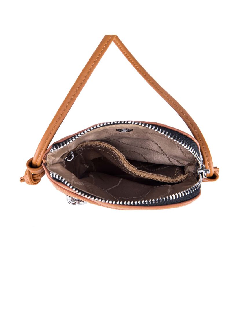 Solid Color Phone Wallet Litchi Embossed With Zipper Genuine Leather Casual