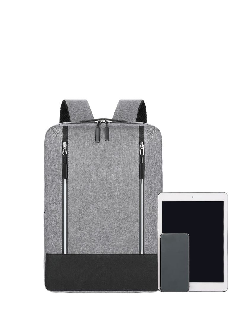 3pcs Bag Set Laptop Backpack Crossbody Clutch Bag Two Tone