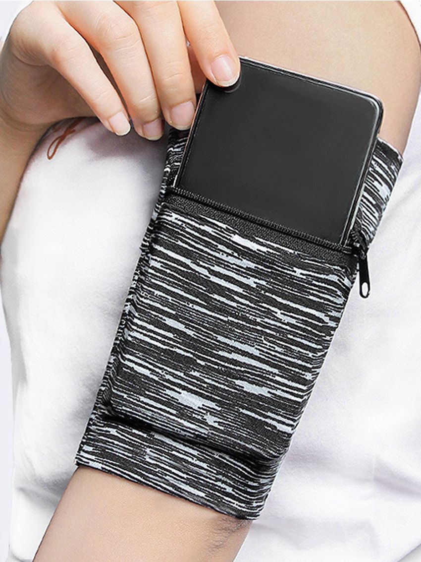 Mini Running Bag Striped Pattern Polyester