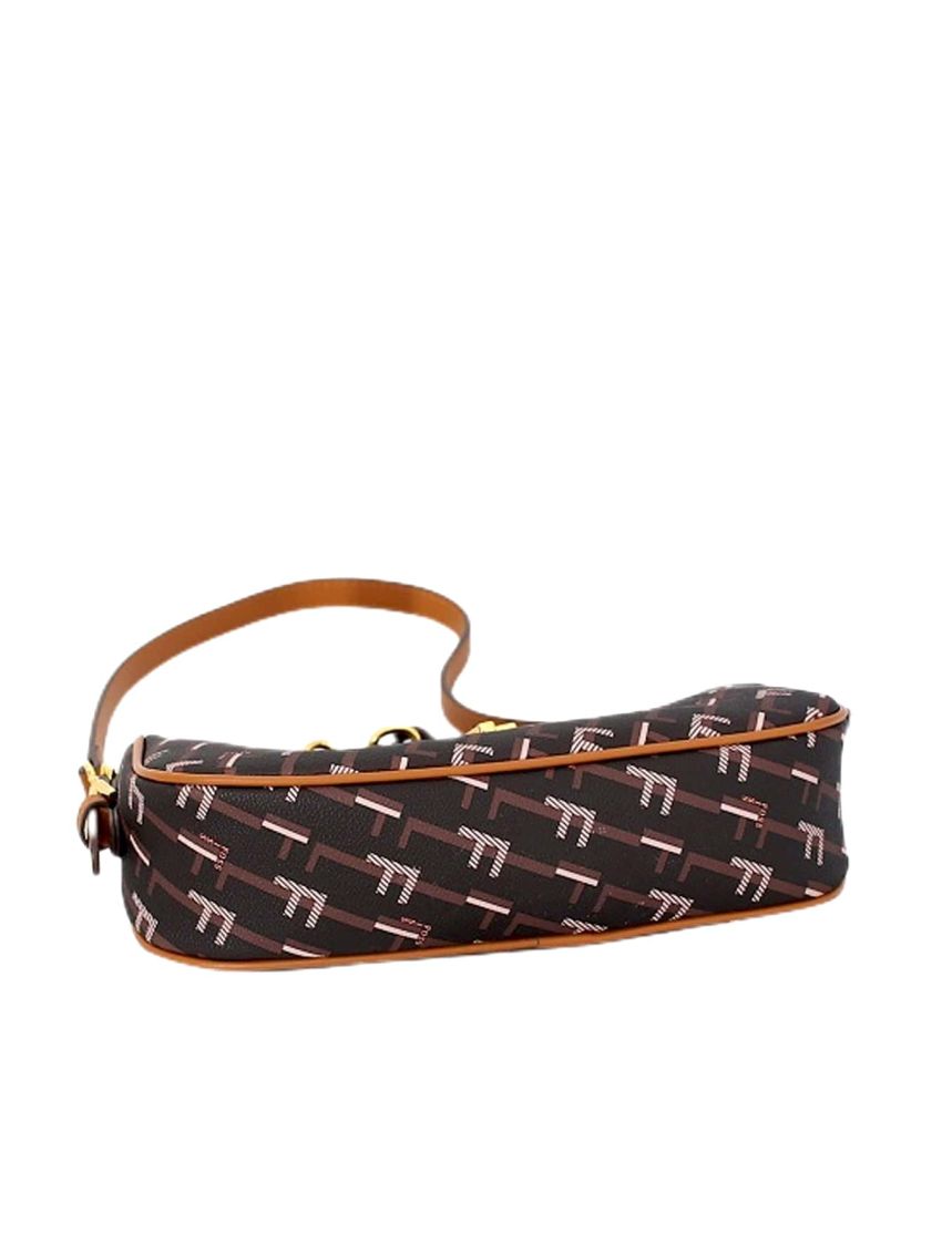 All Over Print Hobo Bag Chain Decor Top Handle For Work, Clear Bag