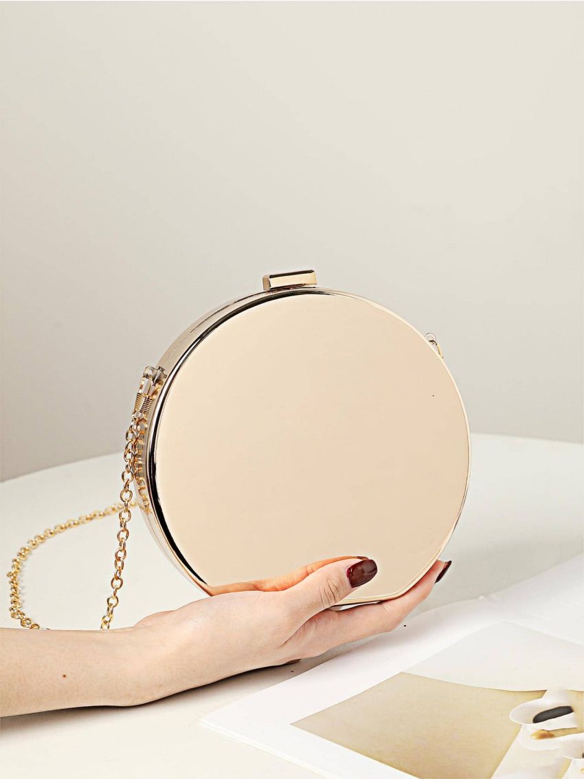 Mini Box Bag Metallic Minimalist