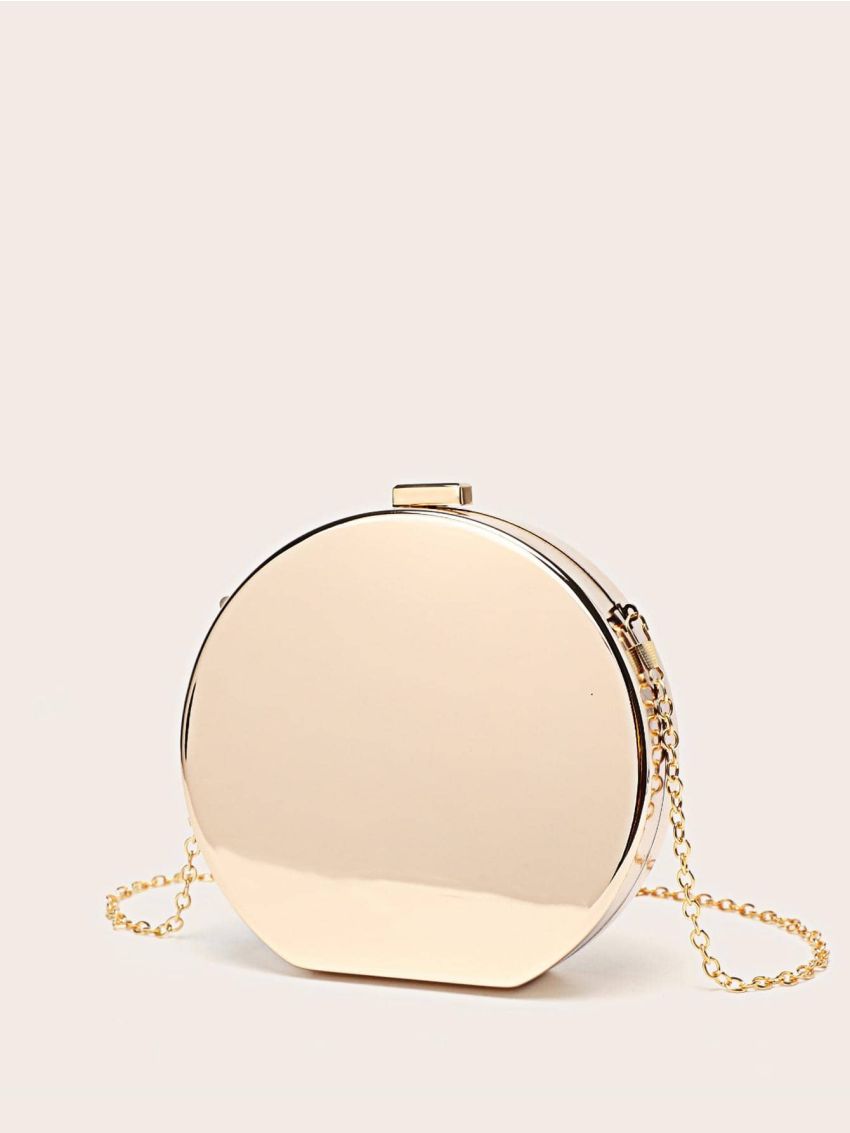 Mini Box Bag Metallic Minimalist