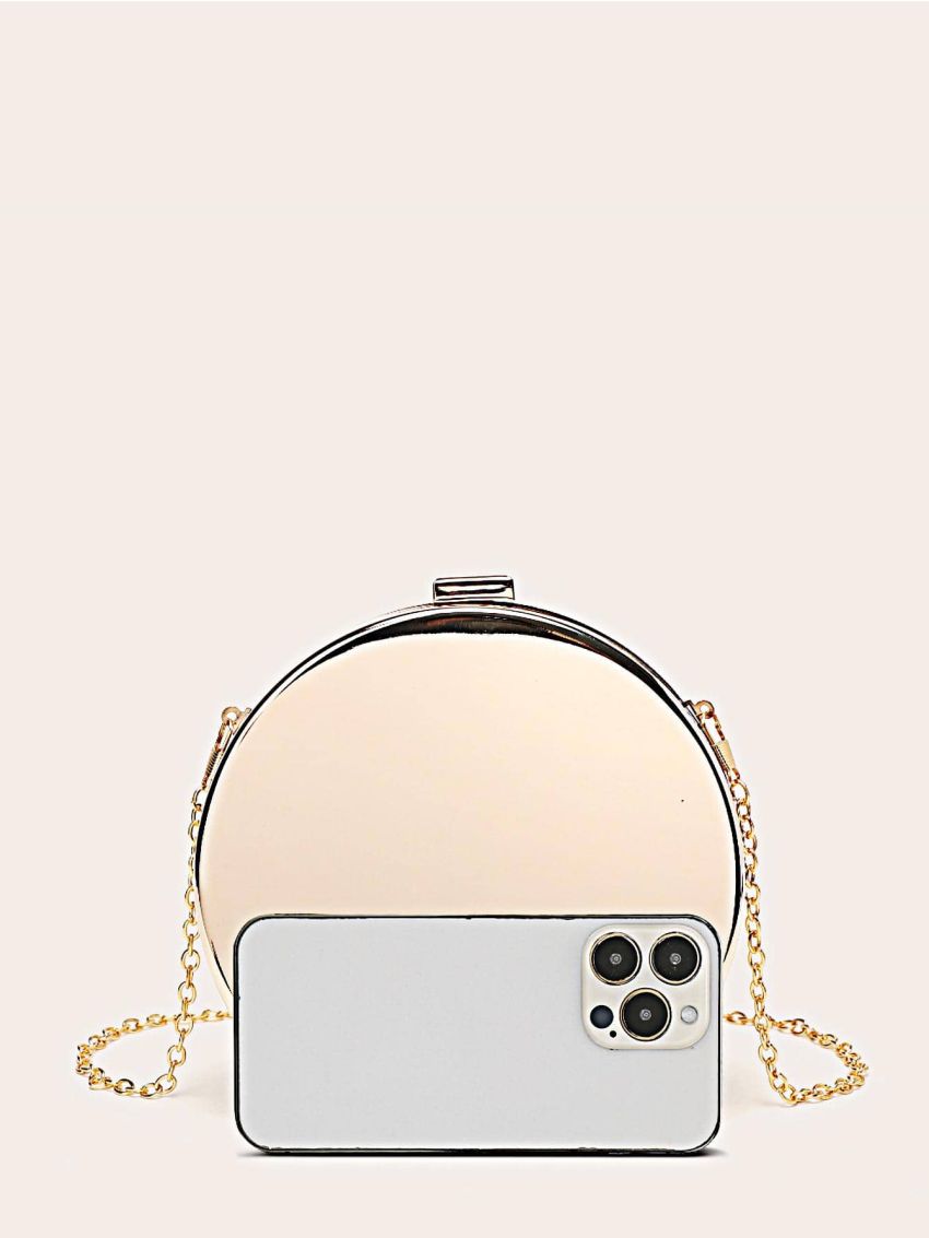 Mini Box Bag Metallic Minimalist