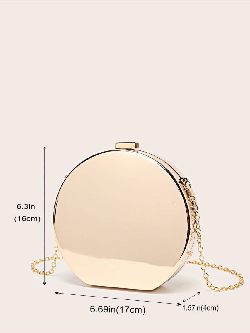 Mini Box Bag Metallic Minimalist