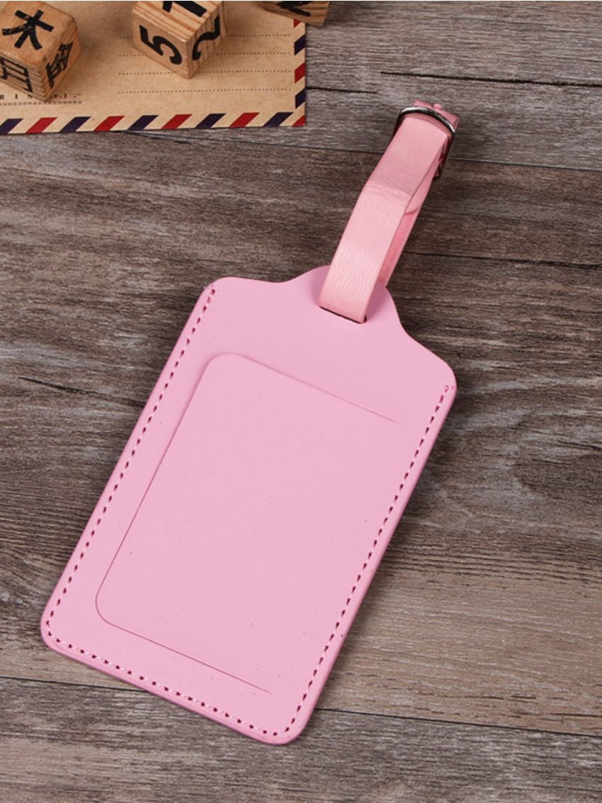 Luggage Tag Custom Letter Men Women Suitcase Name Tag PU Airplane Labels Engrave Logo Travel Accessory