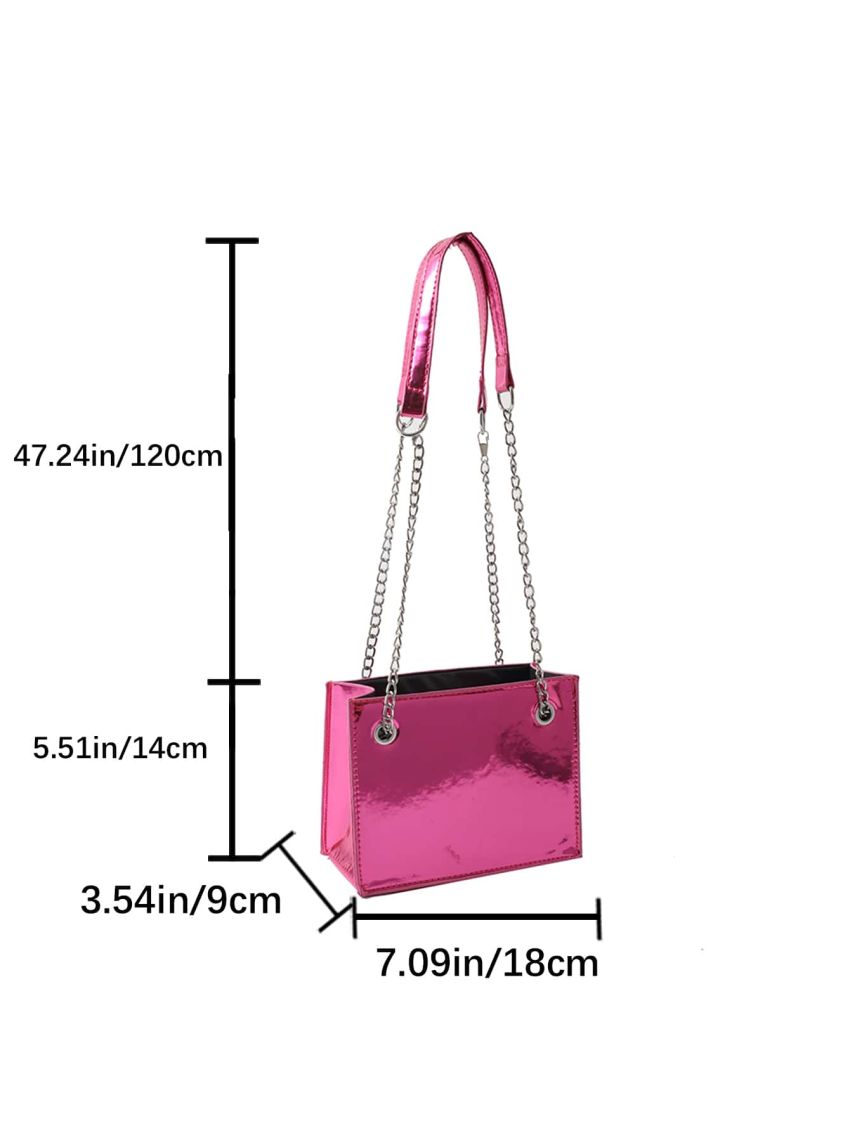 Minimalist Square Bag Mini Metallic Funky