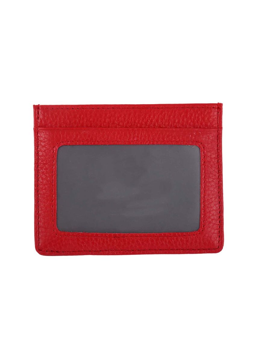 Genuine Leather Fashion Women Slim ID Credit Card Holder Pocket Purse