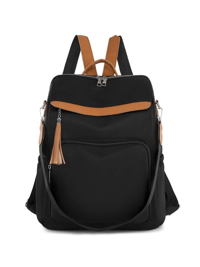 Medium Classic Backpack Tassel Decor