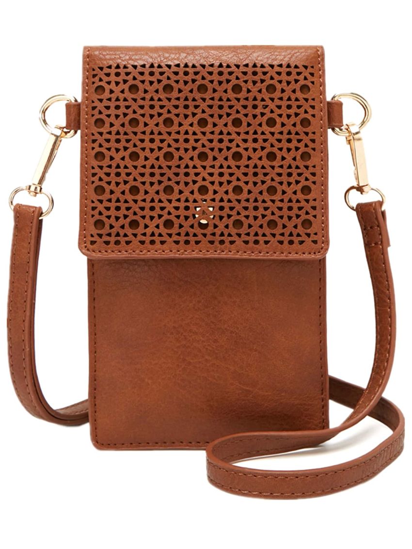 Hollow Out Design Phone Wallet Flap Vintage, Mothers Day Gift For Mom