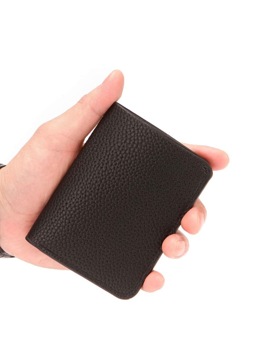 Letter Embossed Detail Small Wallet Fold Over