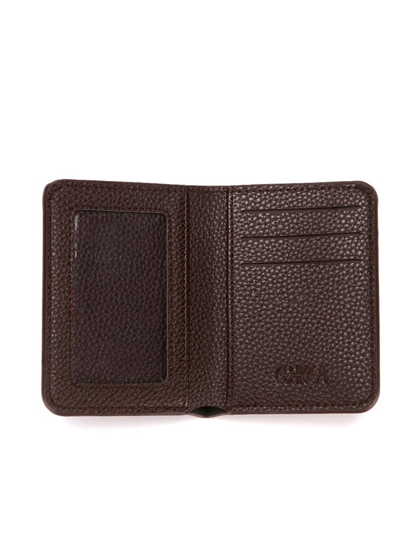 Letter Embossed Detail Small Wallet Fold Over