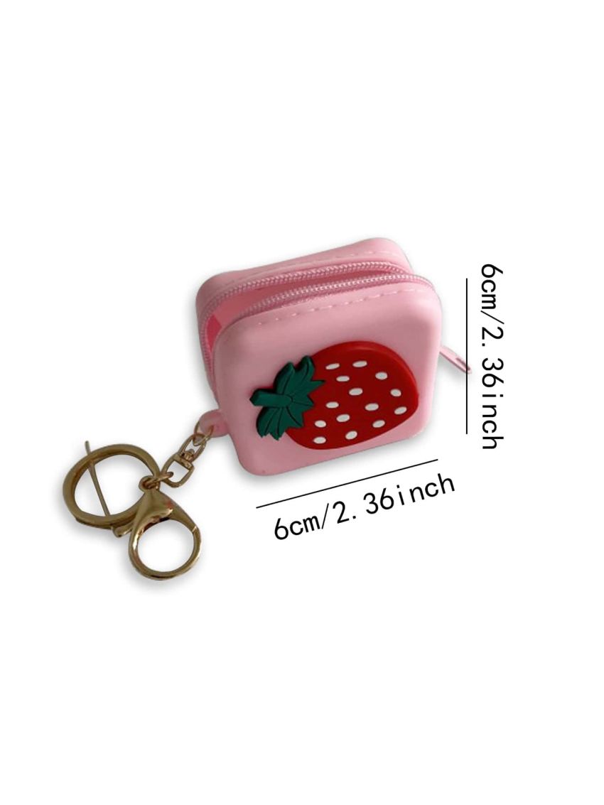Cartoon Silicone Cute Coin Wallet Children Money Key Bag Women Girls Mini USB Cable Headset Earphone