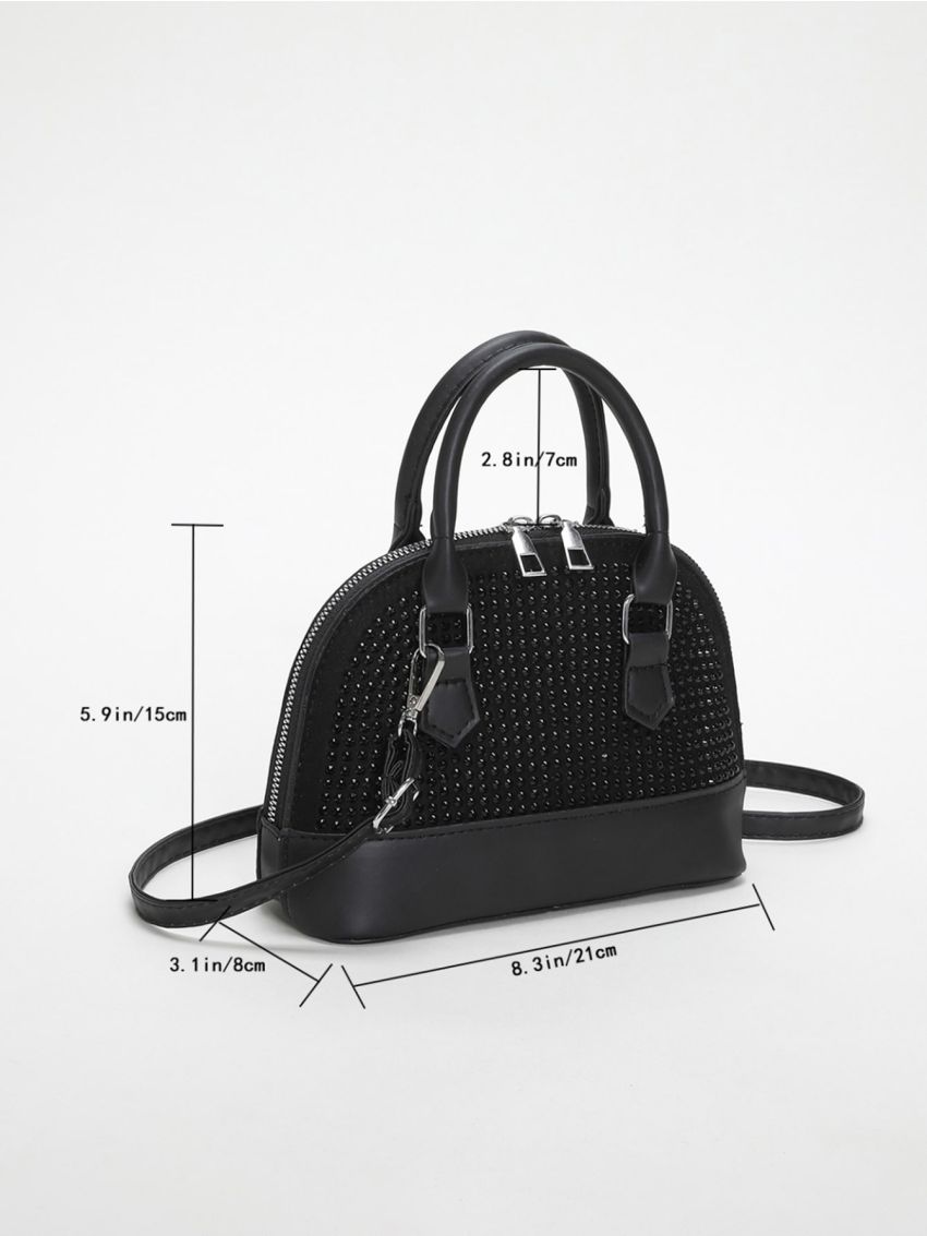 Small Dome Bag Studded Decor