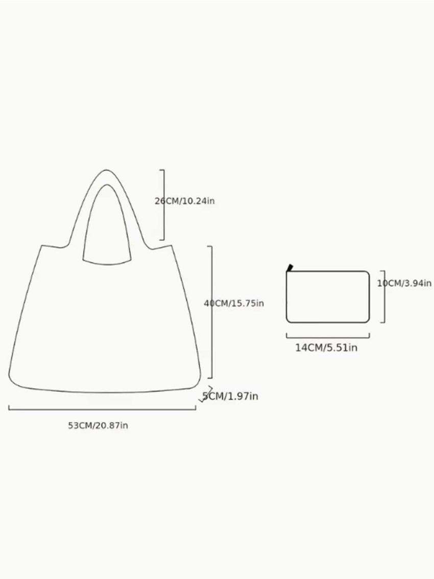 Cartoon Bee Graphic Shopper Bag Large Capacity