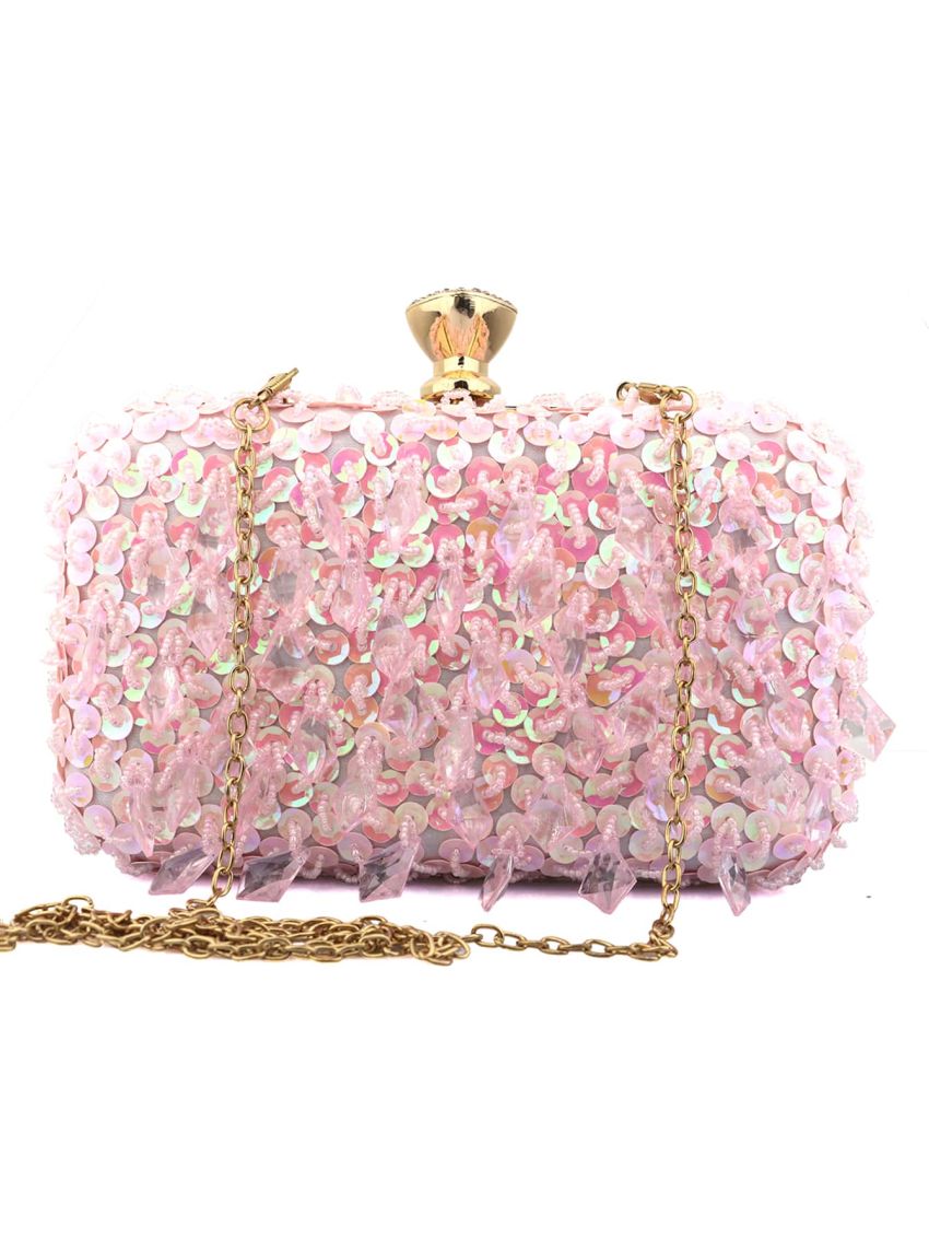 Mini Box Bag Sequin Decor Glamorous