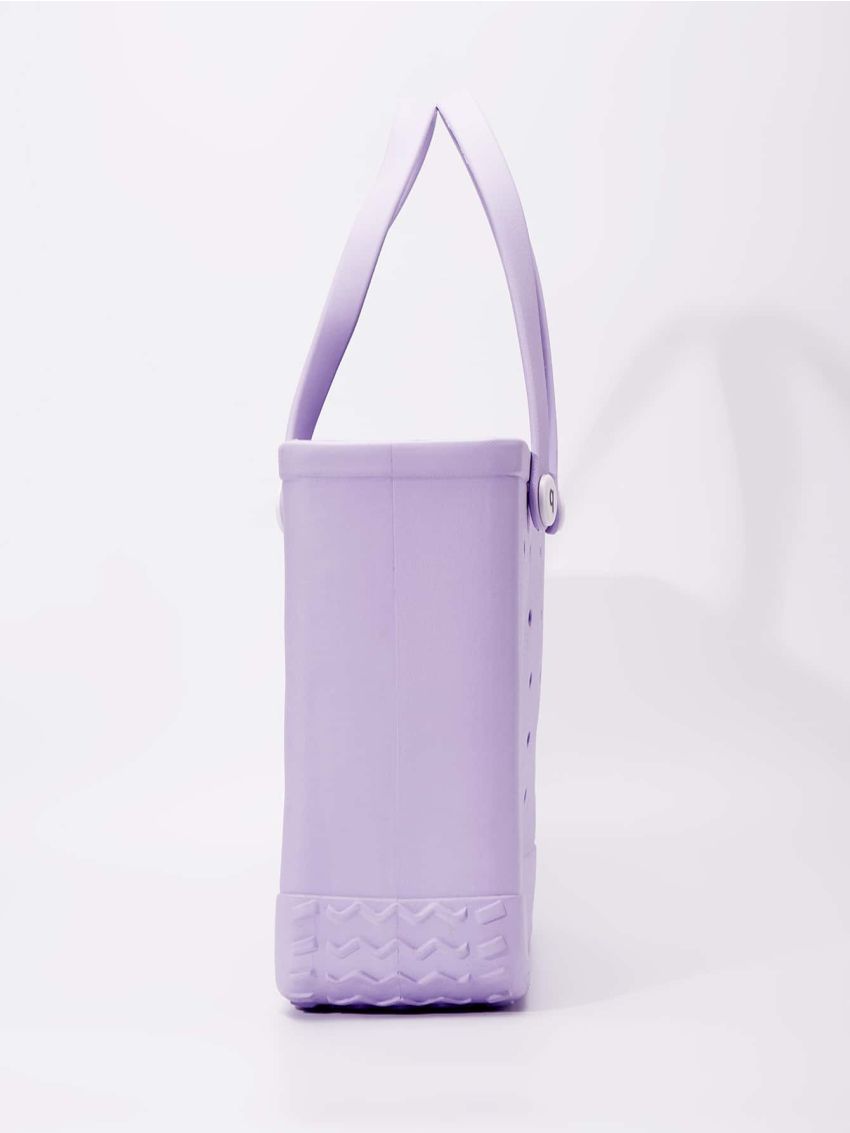 Cut Out Detail Shoulder Tote Bag Minimalist