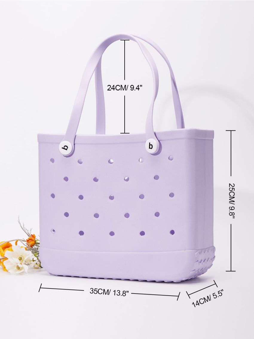 Cut Out Detail Shoulder Tote Bag Minimalist