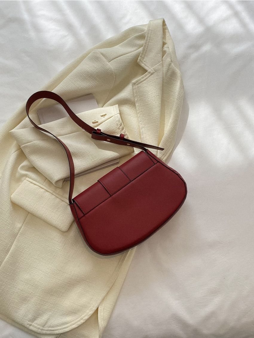 Flap Saddle Bag Contrast Binding