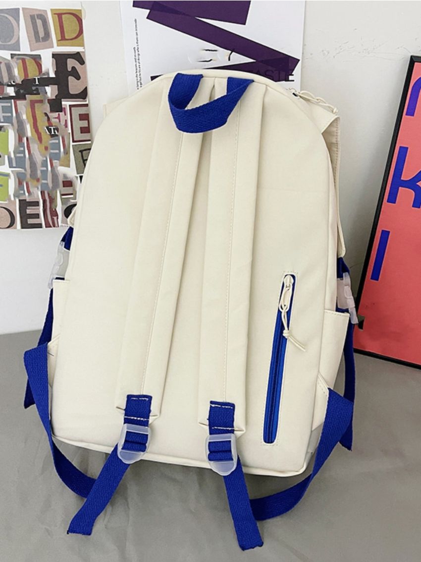 Colorblock Classic Backpack Medium With Bag Charm