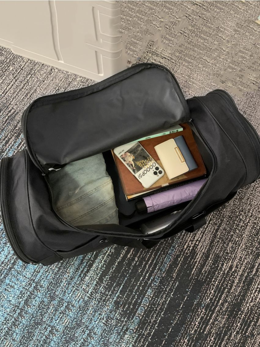 Letter Graphic Travel Bag Multi-functional Oxford