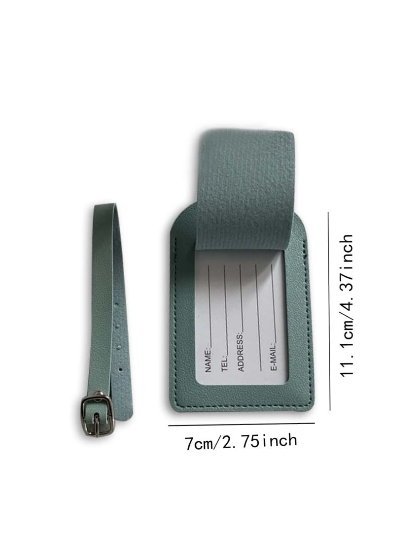 Color Airplane Luggage Tags Boarding Pass Suitcase Tag Women Men Check-in PU Luggage Tag