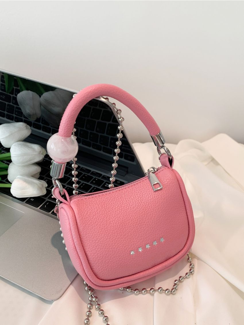 Star Graphic Hobo Bag Mini Black