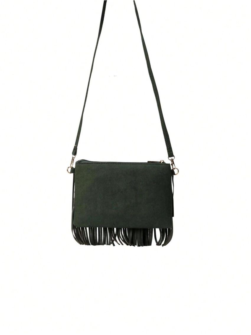 Fringe Decor Crossbody Bag, Mothers Day Gift For Mom