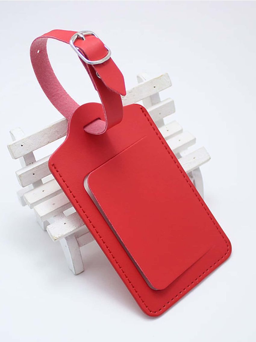 Red Luggage Tag Bag Pendant Handbag Baggage Name ID Tag Suitcase Address Holder Portable For Travel