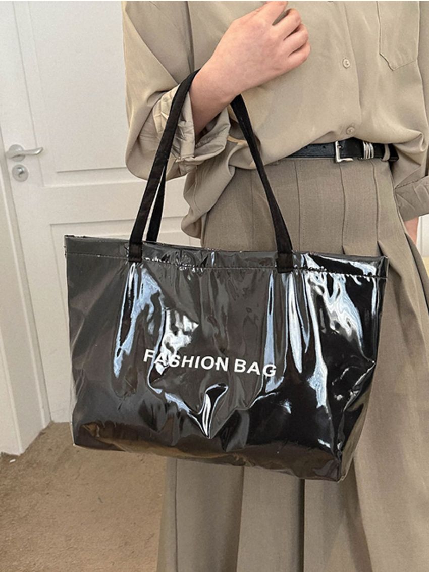 Letter Graphic Tote Bag Vacation