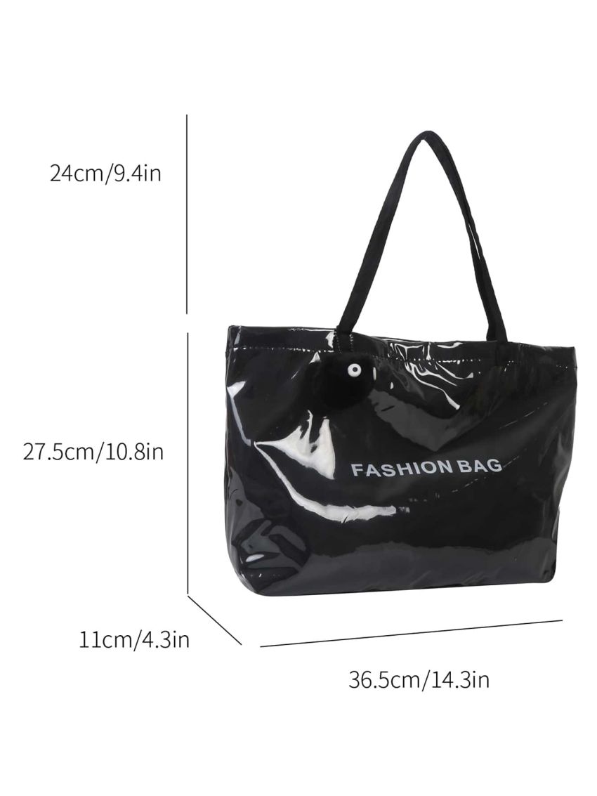 Letter Graphic Tote Bag Vacation