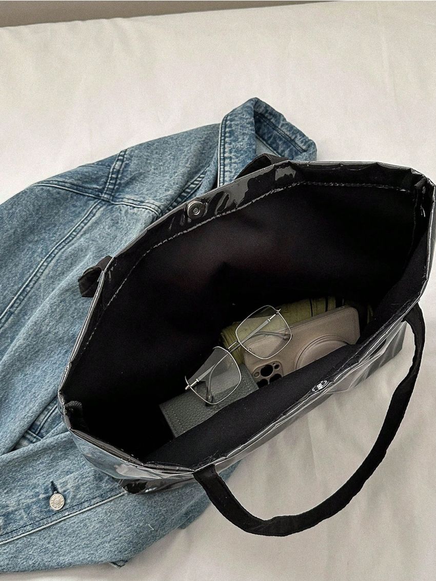 Letter Graphic Tote Bag Vacation